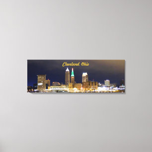 Cleveland, Ohio Million Dollar View Wrapped Canvas