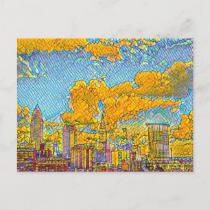 Cleveland Ohio Mosaic Postcard