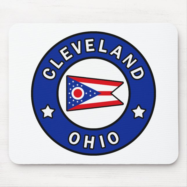 Cleveland Ohio Mouse Mat (Front)