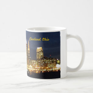 Cleveland, Ohio Night Lights Skyline Mug