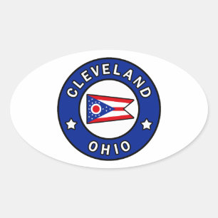 Cleveland Ohio Oval Sticker