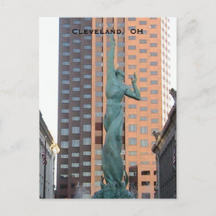 Cleveland Ohio Peace Statue Postcard