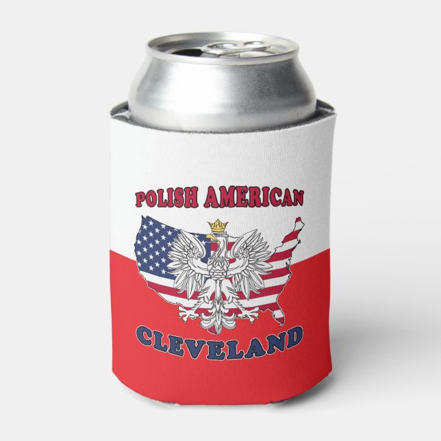 Cleveland Ohio Polish Eagle Can Cooler (Can Front)