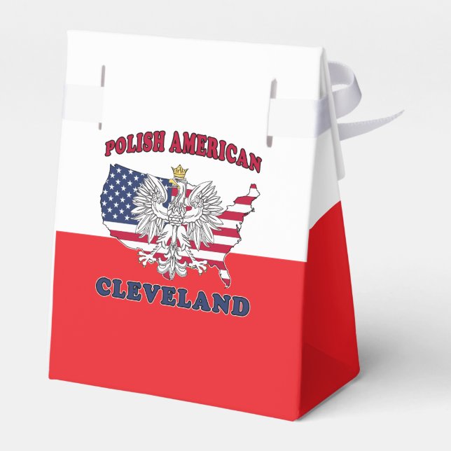 Cleveland Ohio Polish Eagle Favour Box (Back Side)