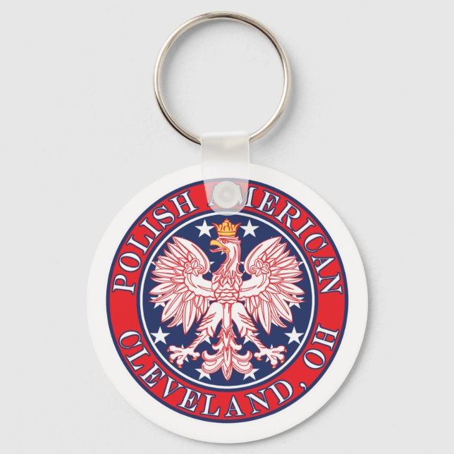 Cleveland Ohio Polish Key Ring (Front)