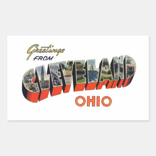 Cleveland Ohio Rectangular Sticker