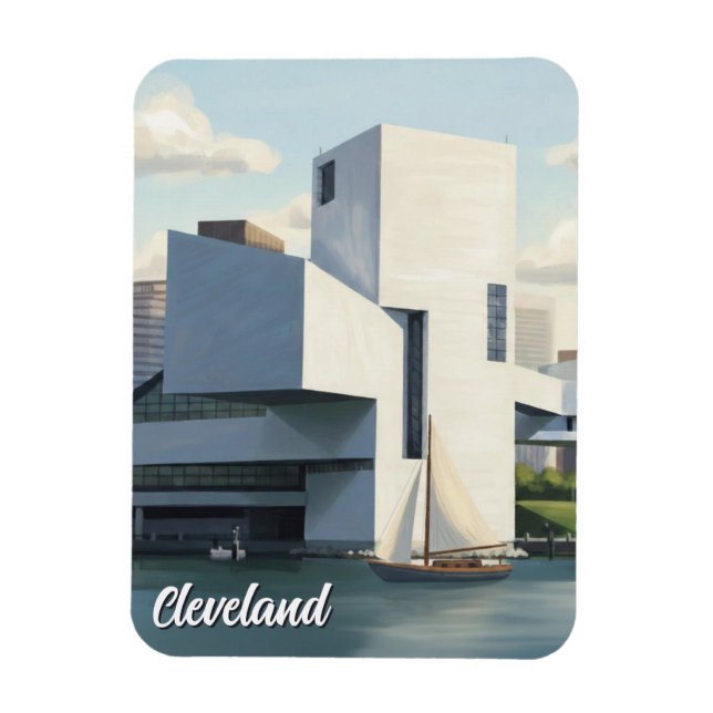 Cleveland Ohio Rock and Roll Hall of Fame Magnet (Vertical)