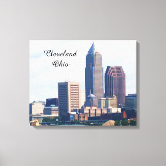 CLEVELAND OHIO SKYLINE canvas Print
