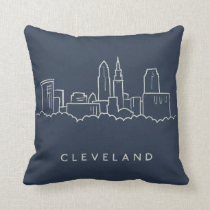 Cleveland Ohio Skyline Cushion