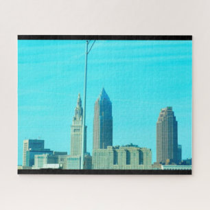 CLEVELAND OHIO SKYLINE JIGSAW PUZZLE