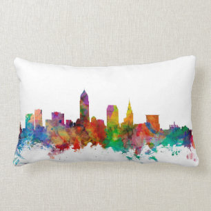 Cleveland Ohio Skyline Lumbar Cushion