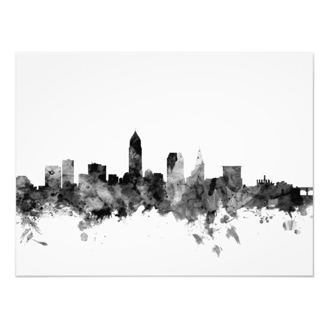 Cleveland Ohio Skyline Photo Print (Front)