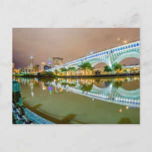 cleveland ohio skyline postcard