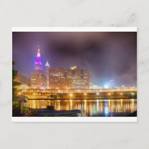 cleveland ohio skyline postcard