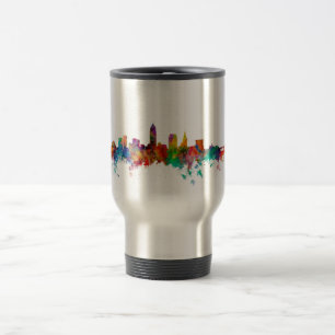 Cleveland Ohio Skyline Travel Mug