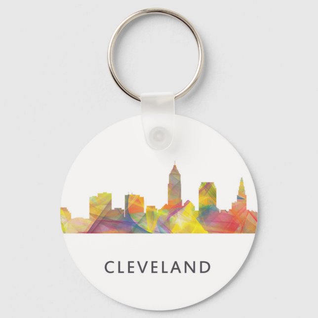 CLEVELAND, OHIO SKYLINE WB1 - KEY RING (Front)