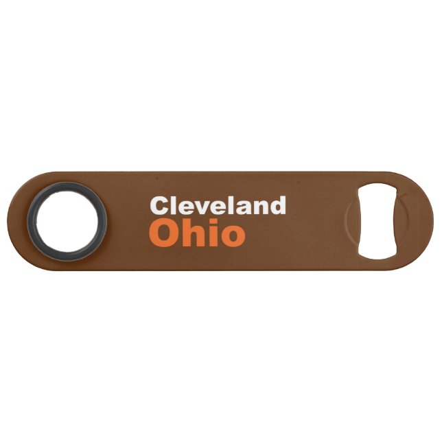 Cleveland, Ohio Speed Bottle Opener (Back Horizontal)