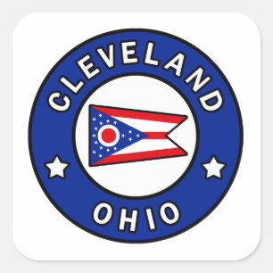 Cleveland Ohio Square Sticker