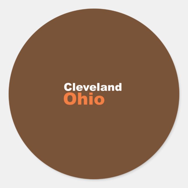 Cleveland, Ohio Sticker (Front)
