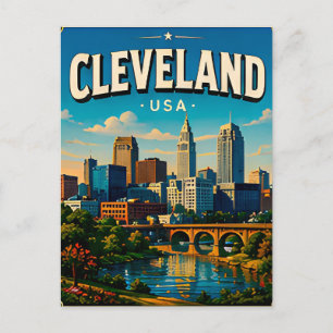 Cleveland Rock Hall Travel Keepsake Postcard