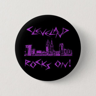 Cleveland Rocks! 6 Cm Round Badge