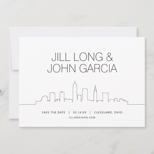 Cleveland Save the Date Invitation (Front)