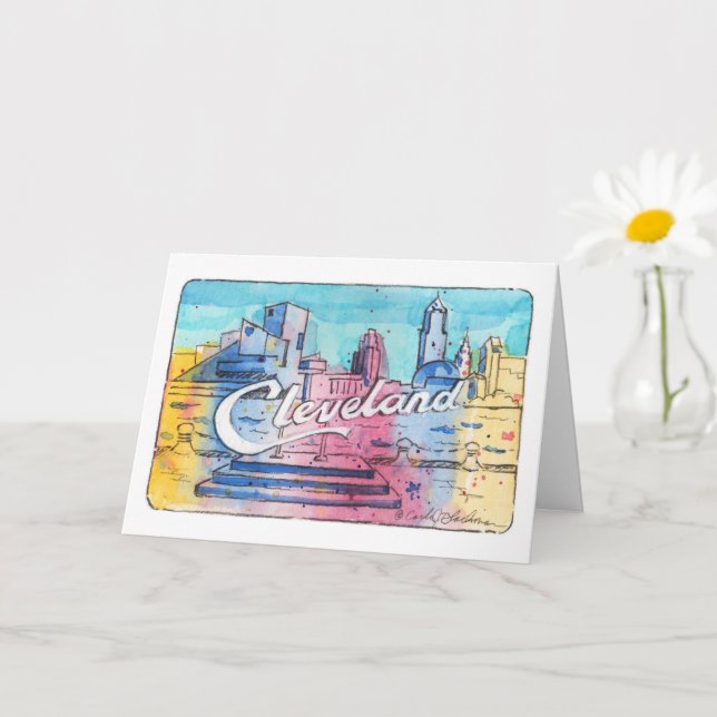 Cleveland Sign • North Coast Harbour Folded Card (Small Plant)