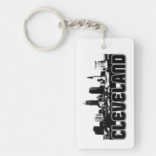 Cleveland Skyline Key Ring