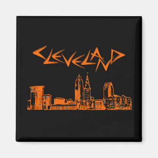 Cleveland Skyline Magnet