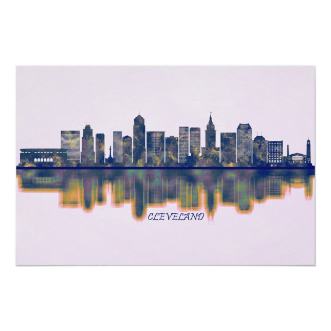 Cleveland Skyline Poster (Front)