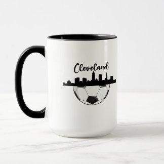 Cleveland Skyline Soccer Mug