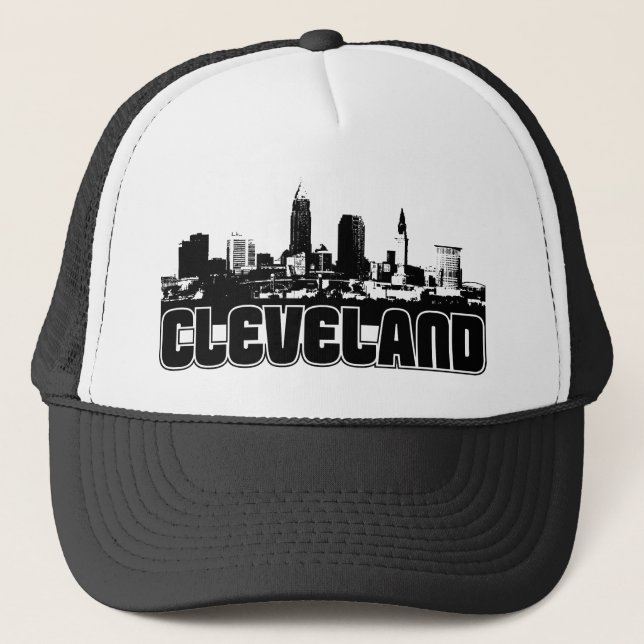 Cleveland Skyline Trucker Hat (Front)