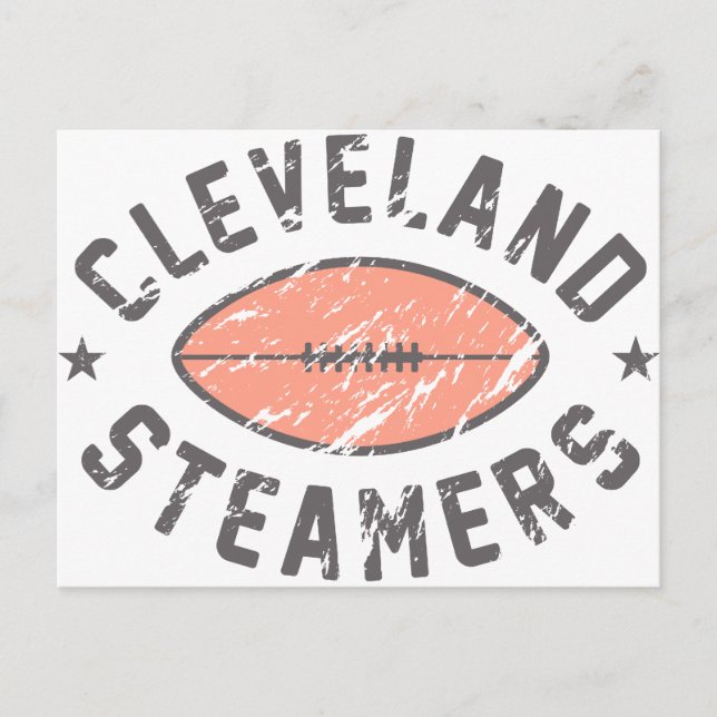 Cleveland Steamers Fantasy Football Postcard (Front)