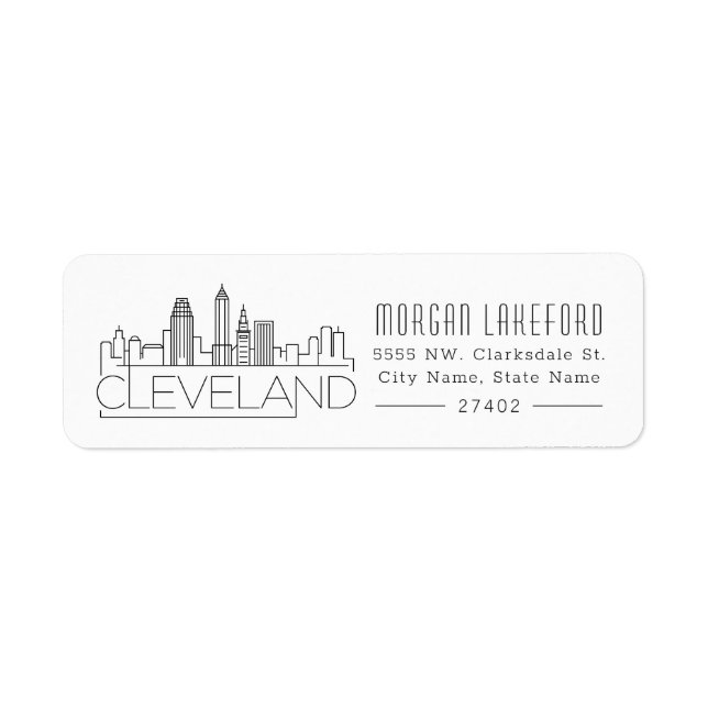 Cleveland Stylised Skyline | (Front)