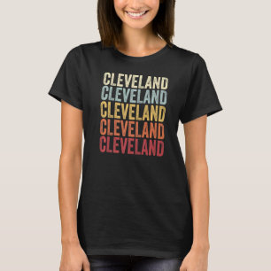 Cleveland Texas Cleveland TX Retro Vintage Text T-Shirt