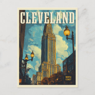 Cleveland Vintage Travel  Postcard