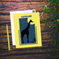 Cleveland Zoo Ohio Vintage Giraffe