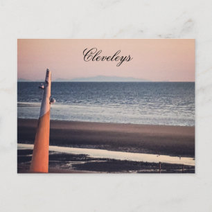 Cleveleys Beach Postcard