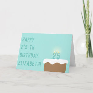 Clever 32nd Birthday 2^5 Exponential Cake Candles Card
