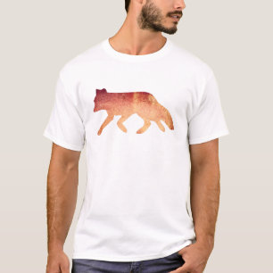 Clever as a Fox Typographical Watercolor T-Shirt