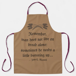 Clever Baker's Quote: All-Over Print Apron