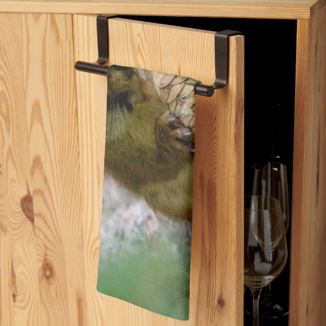 Clever Brown Squirrel – Forest Animal Tea Towel (Thirds Fold)