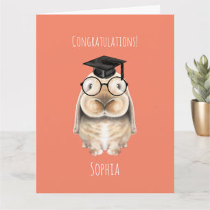 Clever Bunny Personalised Graduation Card