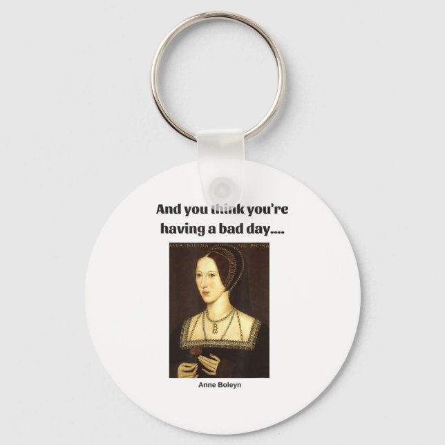 Clever Creations Blue Uni-adults Modern Round Coll Key Ring (Front)