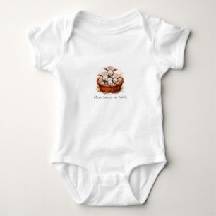 Clever, Curious, and Cuddly – Lamb Baby Tee