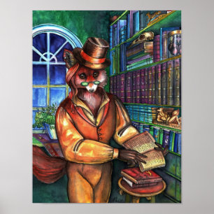 Clever Fox by Portia St. Luke Poster