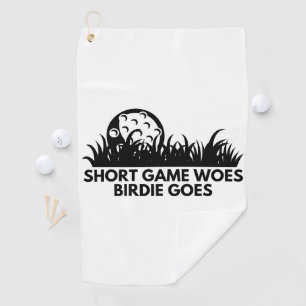 clever golf quotes golf towel