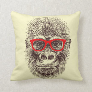 Clever gorilla pillow (Yellow)