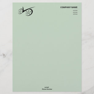 Clever Green Defined Biking Custom Letterhead