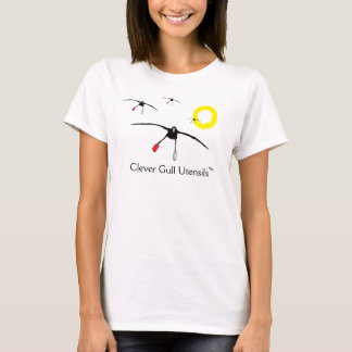 Clever Gull Utensils Tee